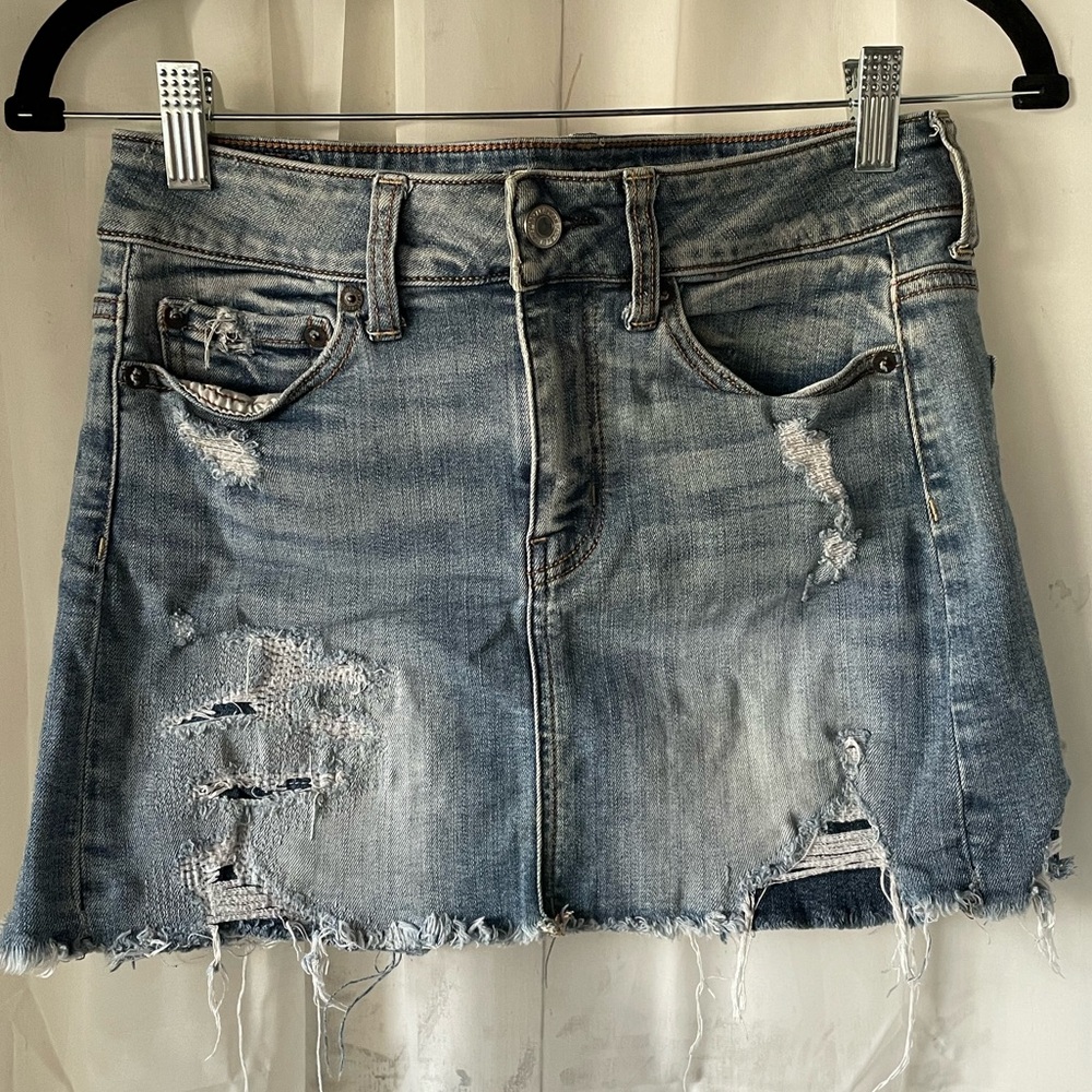 🌲Buy2Get1Free🌲 American Eagle denim mini skirt